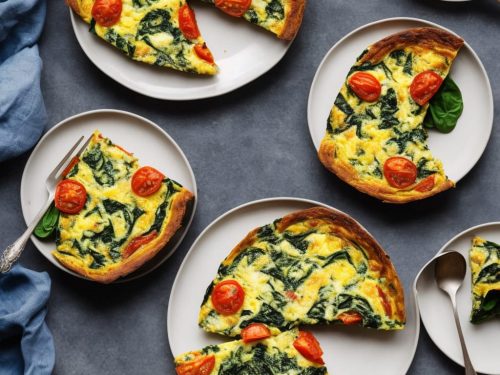 Ricotta, Tomato & Spinach Frittata