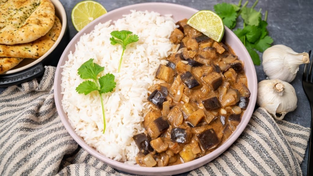 Roast Aubergine & Coconut Curry