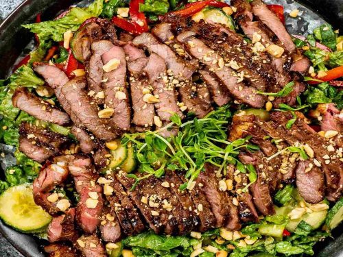 Roast Beef Platter with Chilli, Pine Nut & Parsley Dressing