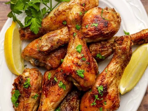 Roast Chicken Drumsticks with Parsley & Garlic