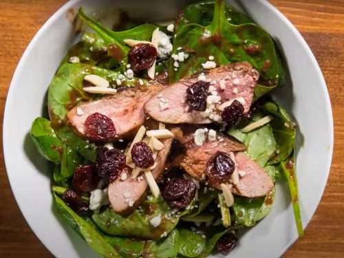 Roast Easter Duck with Raisin Salad