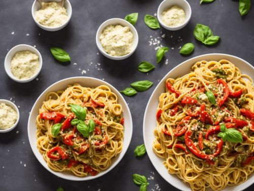 Roast Pepper Pesto with Pasta