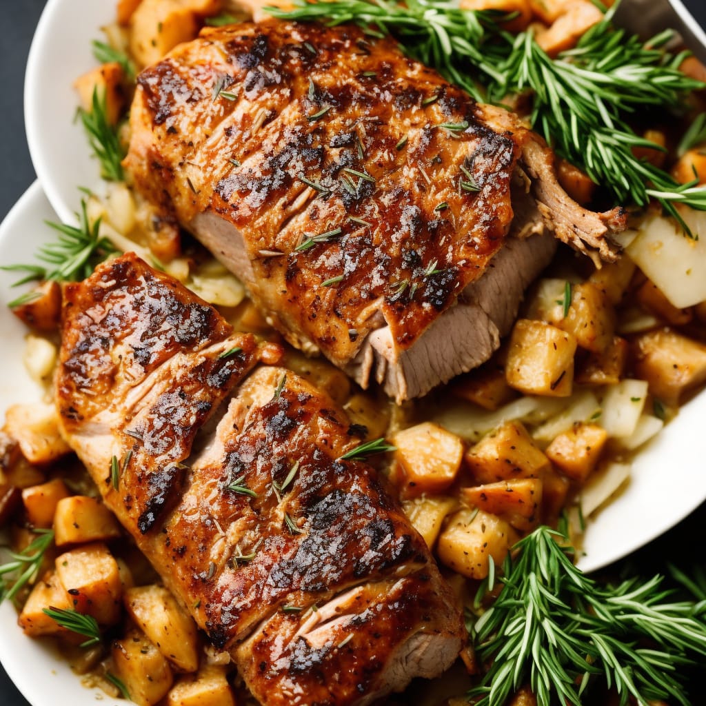 Roast Pork with Fennel & Rosemary