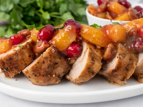 Roast Pork with Fruity Sauce