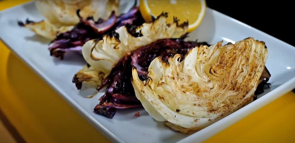 Roast Savoy Cabbage with Lemon