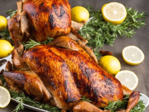 Roast Turkey with Lemon & Garlic