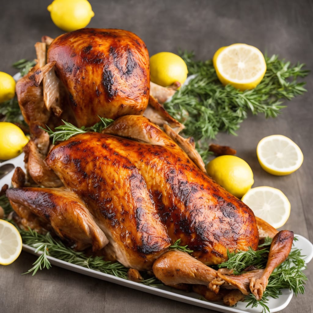 Roast Turkey with Lemon & Garlic