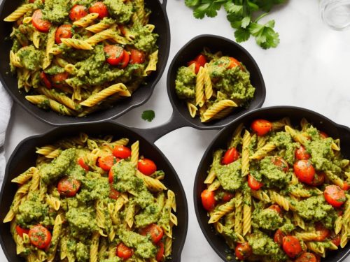 Roast Veg Pasta with Cheshire Pesto