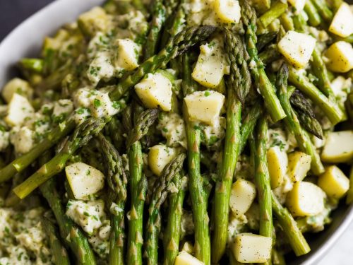 Roasted Asparagus & Smashed New Potato Salad