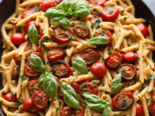 Roasted Aubergine, Tomato & Basil Pasta