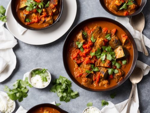 Roasted Aubergine & Tomato Curry