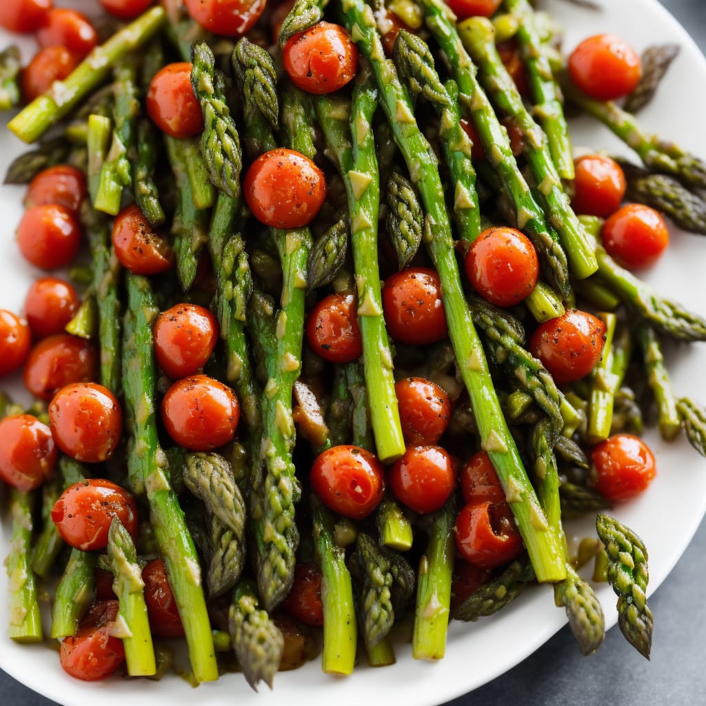 Roasted Balsamic Asparagus & Cherry Tomatoes