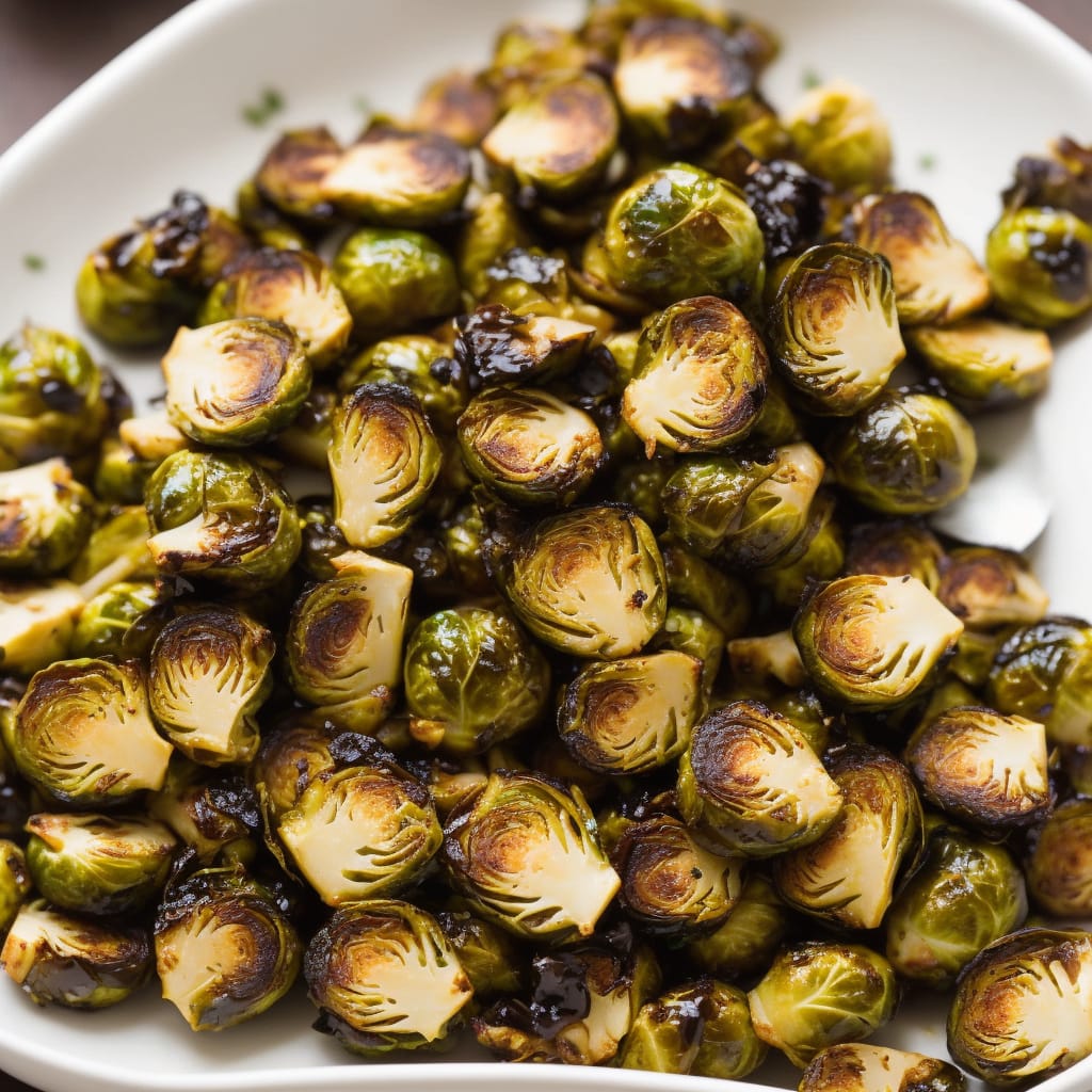 Roasted Brussels Sprouts with Balsamic and Honey