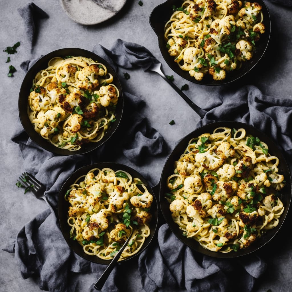 Roasted Cauliflower & Hazelnut Carbonara