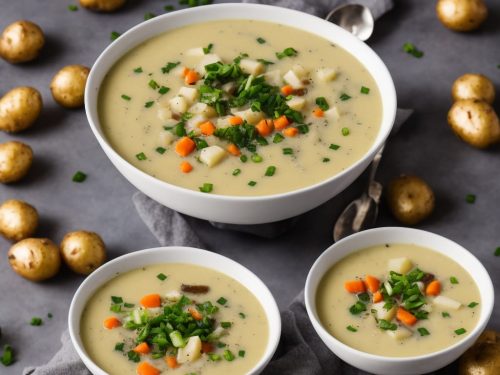 Roasted Garlic Potato Soup