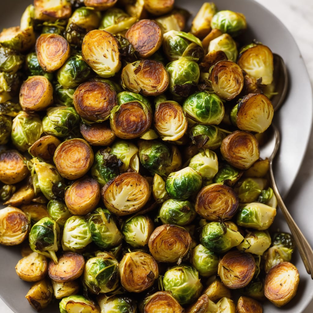 Roasted Potatoes and Brussels Sprouts