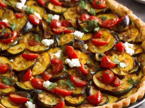 Roasted Ratatouille & Goat's Cheese Tart