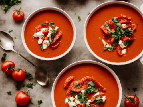 Roasted Red Pepper and Tomato Soup