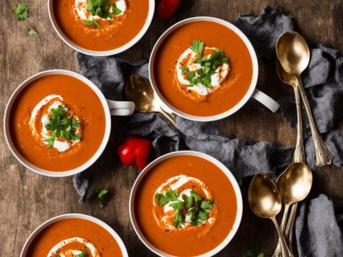 Roasted Red Pepper, Sweet Potato & Smoked Paprika Soup