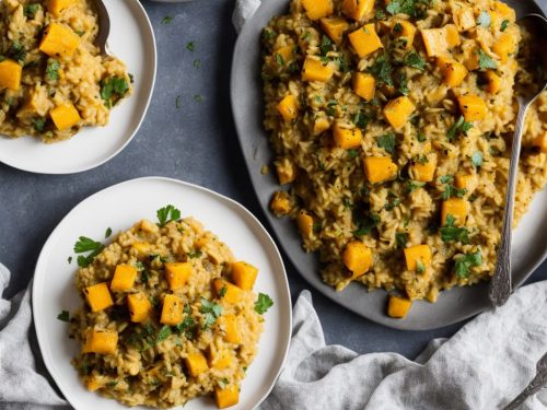 Roasted Squash Risotto with Wensleydale