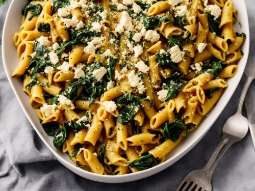 Roasted Squash, Shallot, Spinach & Ricotta Pasta