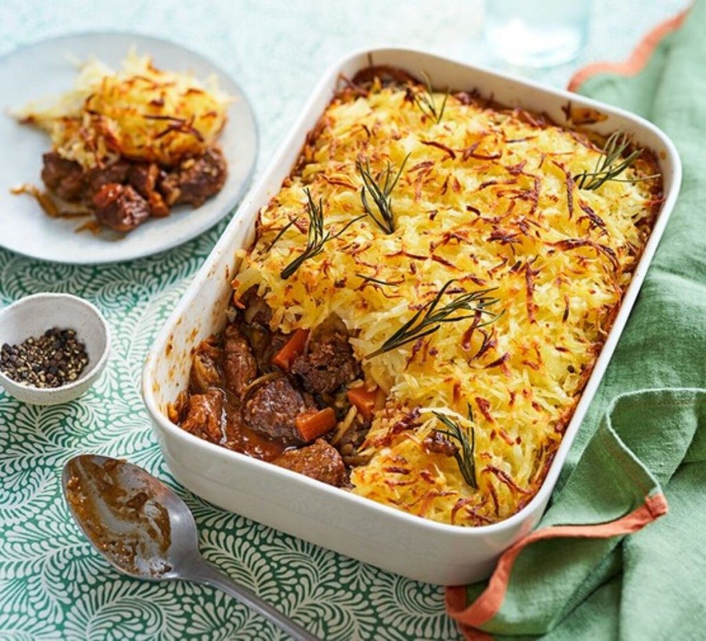 Rosti-topped Lamb & Rosemary Pie