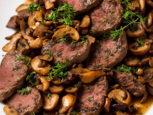 Sage & thyme calves' liver with wild mushrooms & pancetta