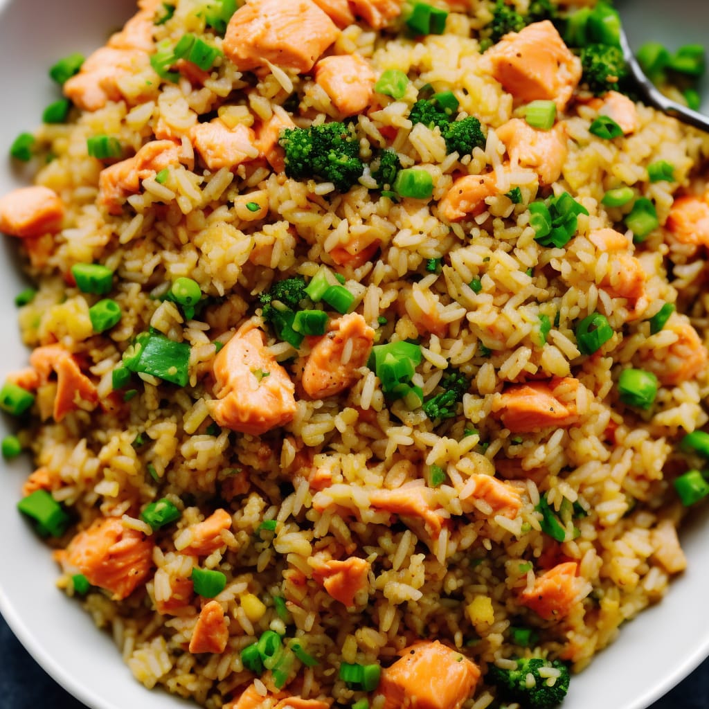 Salmon Egg-Fried Rice