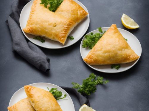 Salmon & Lemon Rice Pastry Parcel