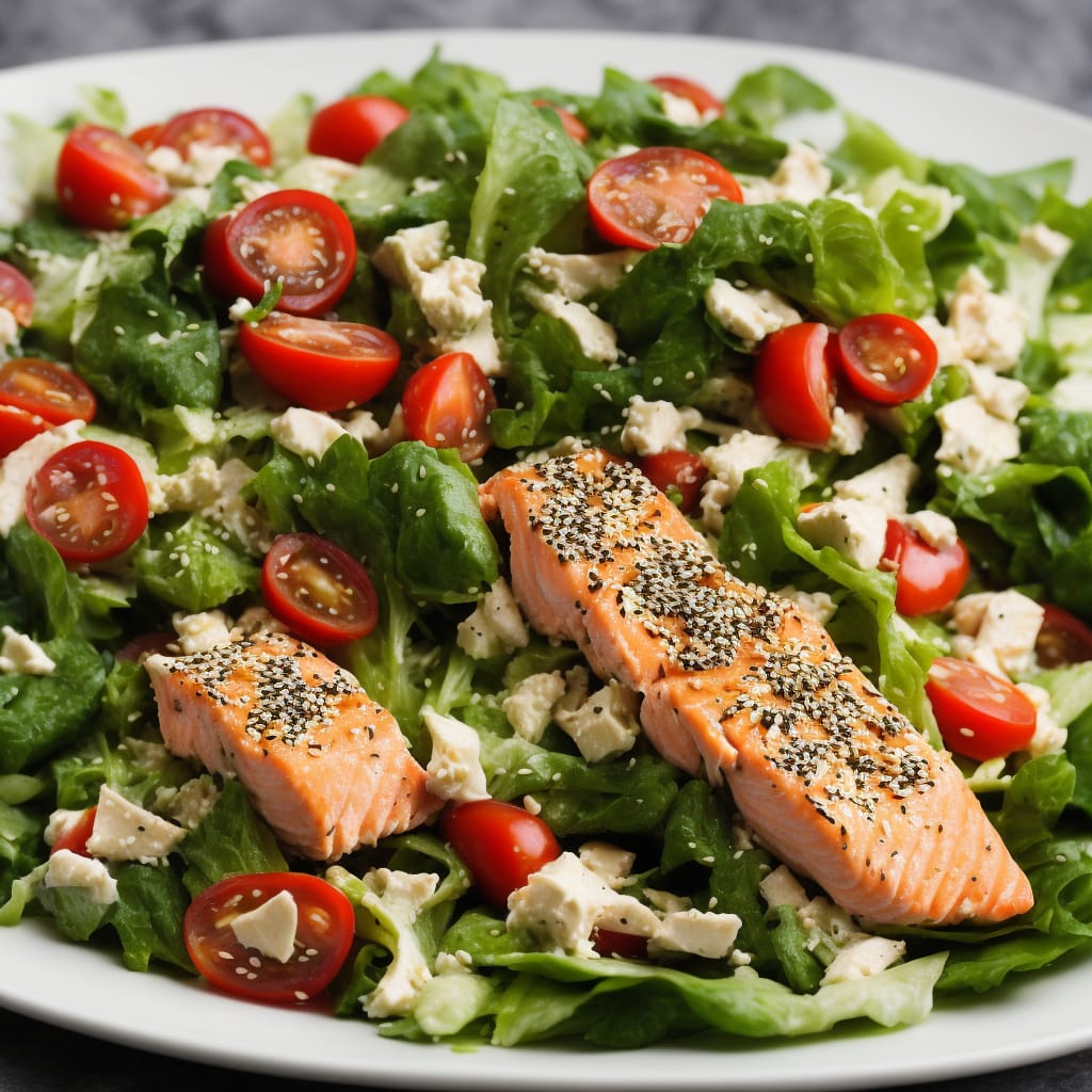 Salmon Salad with Sesame Dressing