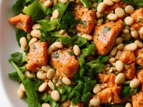 Salmon & Soya Bean Salad