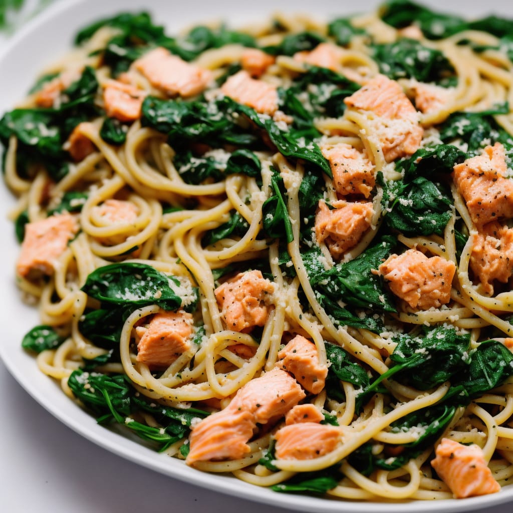 Salmon & Spinach Pasta