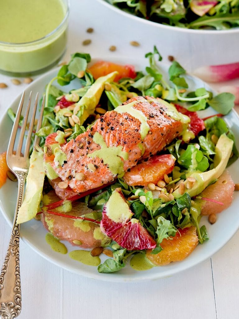 Salmon with Avocado & Grapefruit