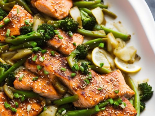 Salmon with Miso Vegetables