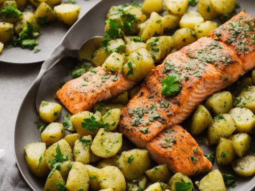 Salmon with Salsa Verde New Potatoes