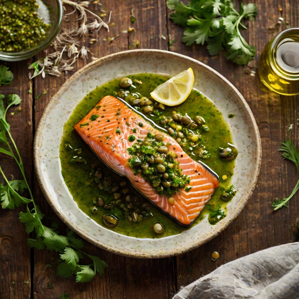 Salmon with Salsa Verde