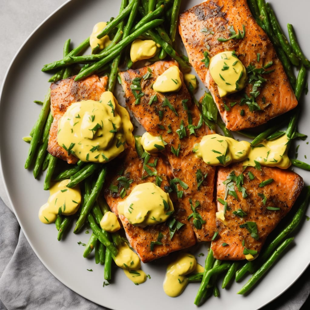 Salmon with Tarragon Hollandaise