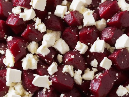 Salt baked Beetroot with Feta Pickled Onions