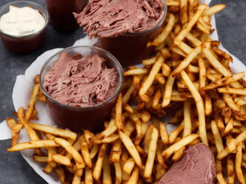 Salt Beef Club with Cajun Fries