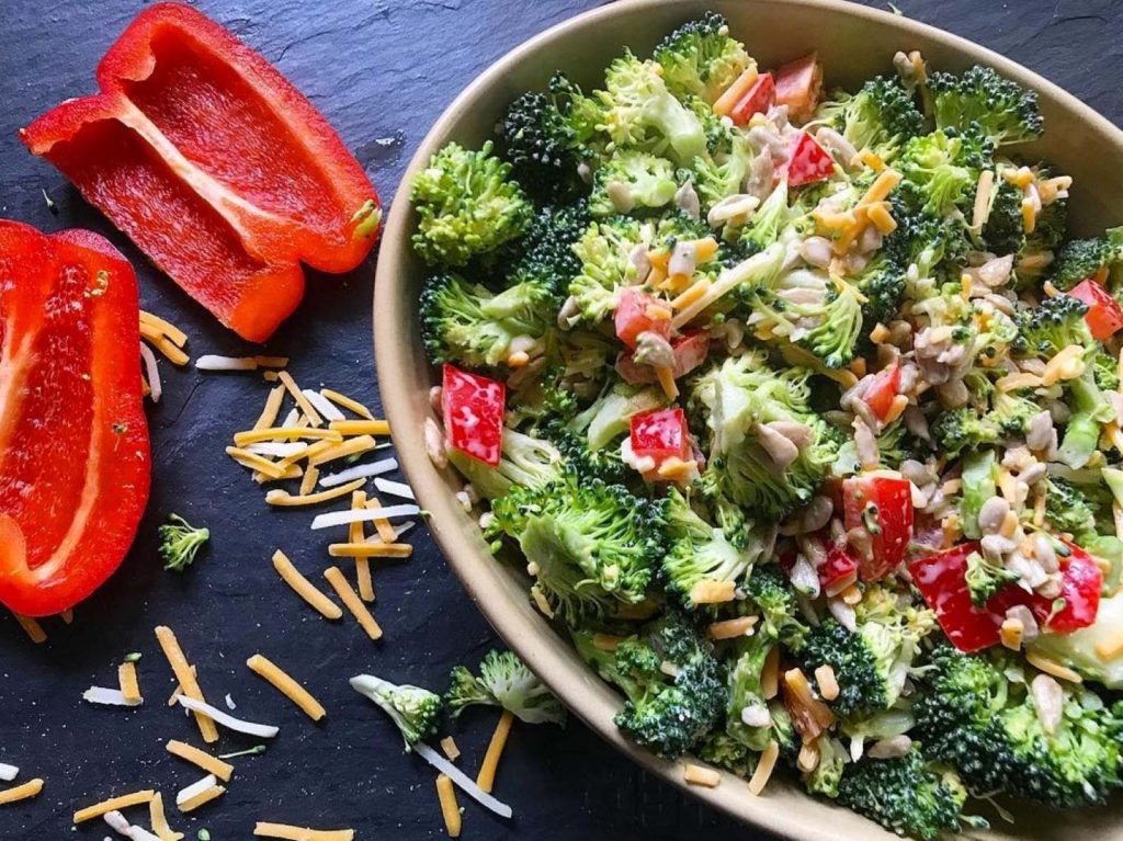 Salt & Pepper Sprouting Broccoli with Sriracha Mayonnaise