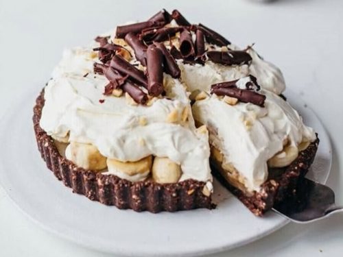 Salted Caramel & Hazelnut Banoffee Pie