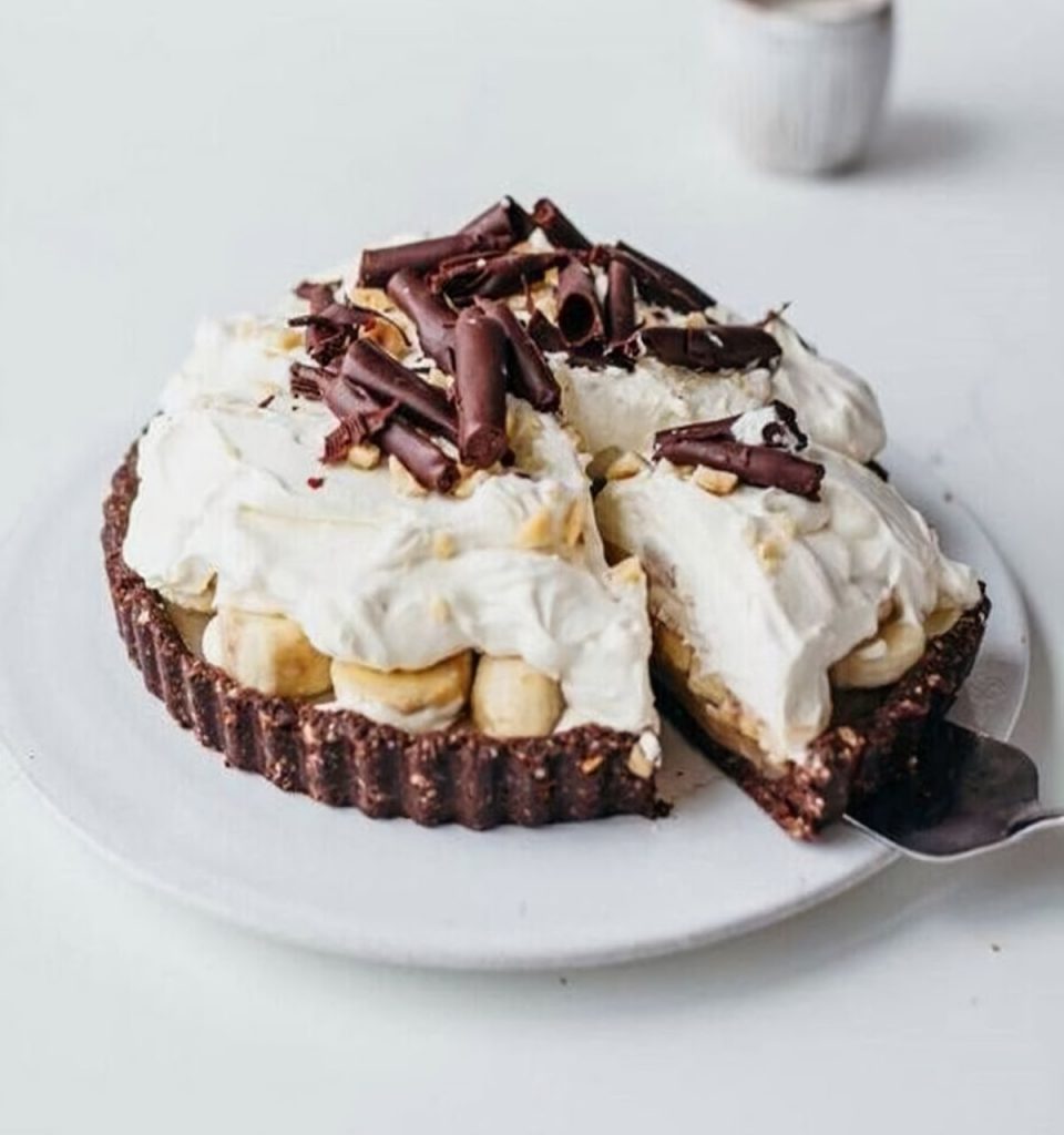 Salted Caramel & Hazelnut Banoffee Pie