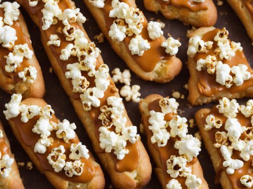 Salted Caramel & Popcorn Eclairs