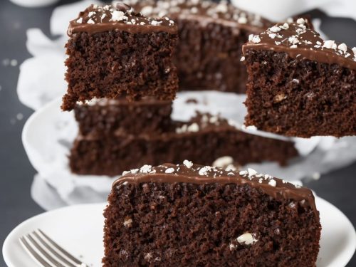 Salted Dark Chocolate, Rye & Courgette Cake