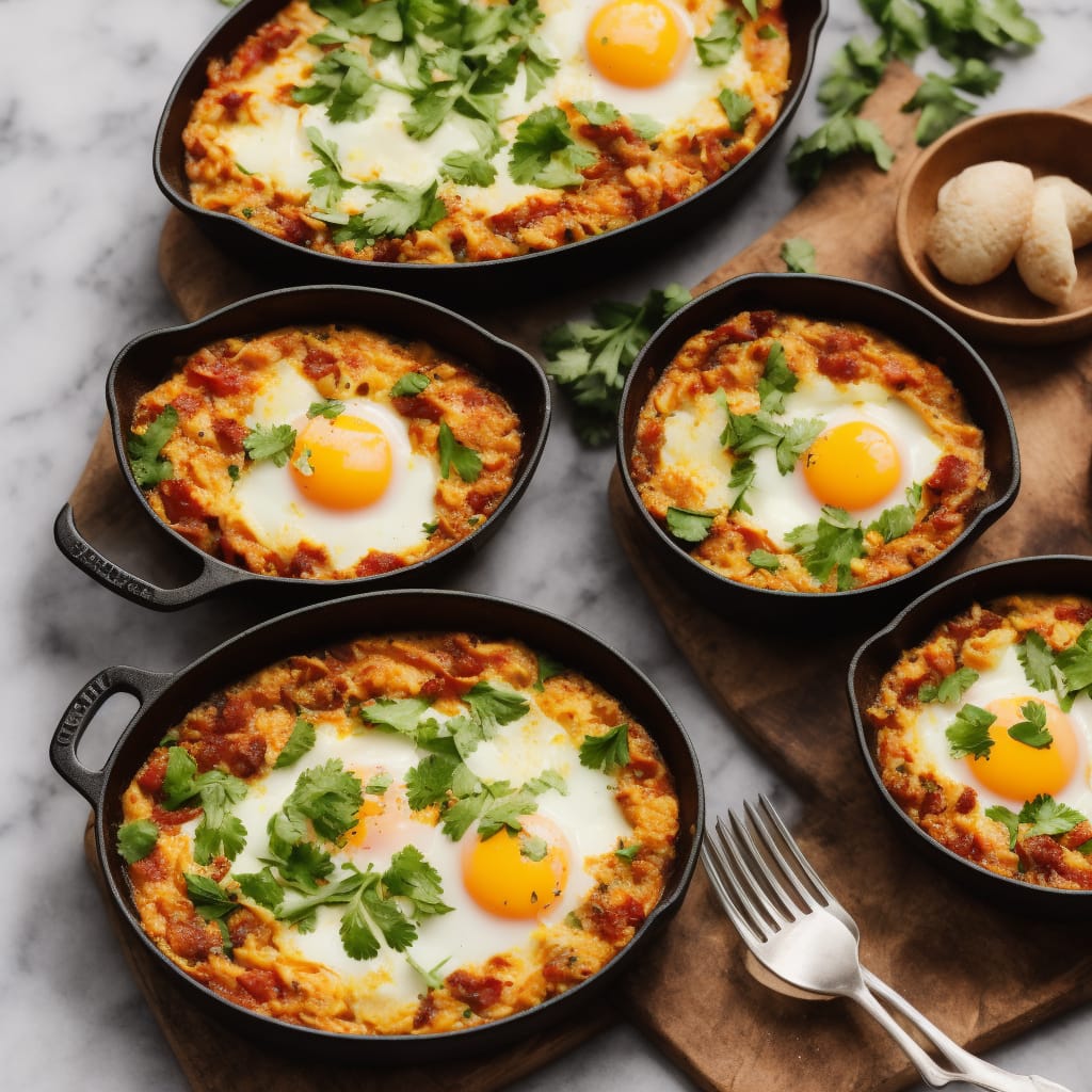 Saucy Bean Baked Eggs