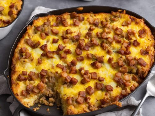 Sausage Hash Brown Breakfast Casserole