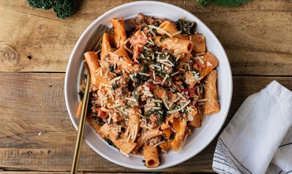 Sausage, Kale & Chilli Pasta