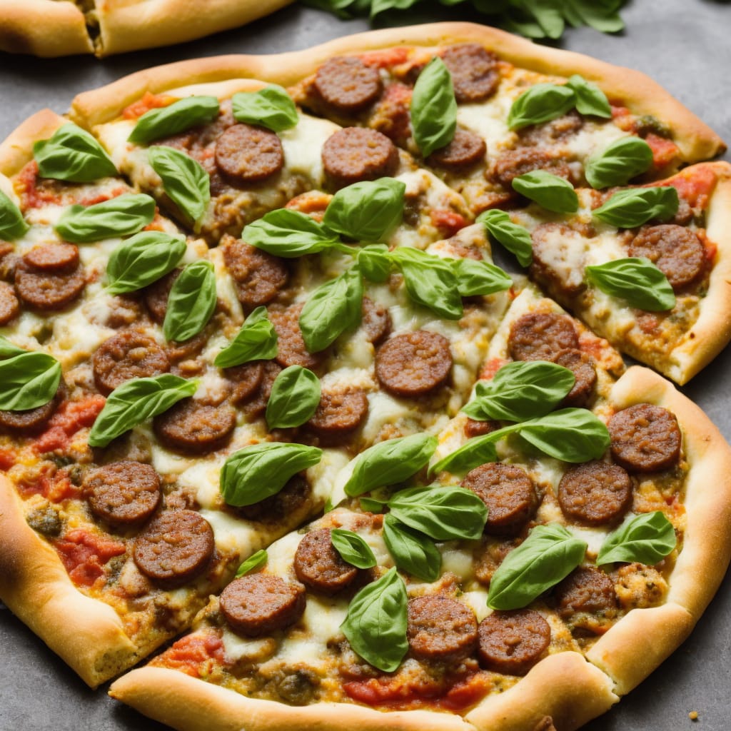 Sausage & Pesto Pizza