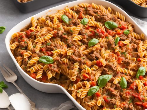 Sausageball Pasta Bake