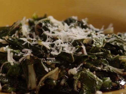 Sautéed Swiss Chard with Parmesan Cheese Recipe